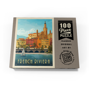 France: French Riviera, Vintage Poster 100 Jigsaw Puzzle box view3