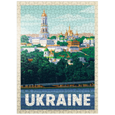 puzzleplate Ukraine: Kiev, Vintage Poster 500 Jigsaw Puzzle