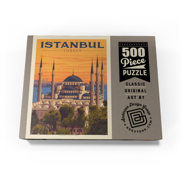 Turkey: Istanbul, Vintage Poster 500 Jigsaw Puzzle box view3