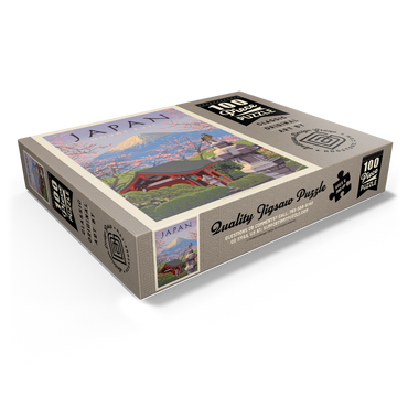 Japan: Mount Fuji, Vintage Poster 100 Jigsaw Puzzle box view1