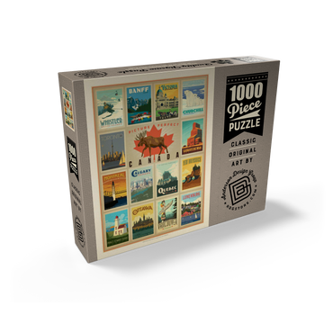 Canada Travel, Collage, Vintage Poster 1000 Jigsaw Puzzle box view2