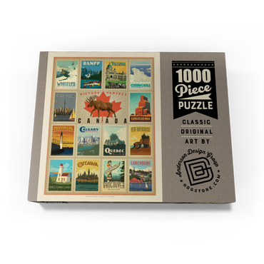 Canada Travel, Collage, Vintage Poster 1000 Jigsaw Puzzle box view3