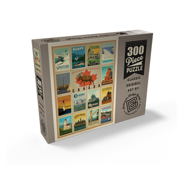 Canada Travel, Collage, Vintage Poster 300 Jigsaw Puzzle box view2