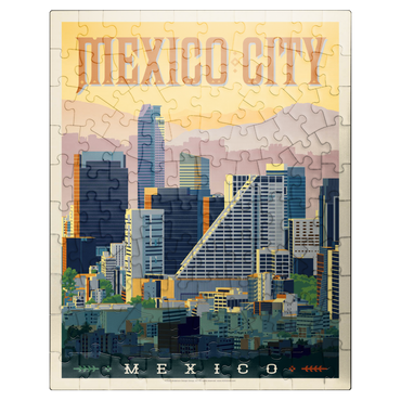 puzzleplate Mexico: Mexico City, Vintage Poster 100 Jigsaw Puzzle