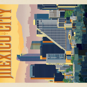 Mexico: Mexico City, Vintage Poster 100 Jigsaw Puzzle 3D Modell