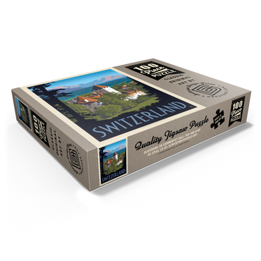 Switzerland, Vintage Travel Poster 100 Jigsaw Puzzle box view1