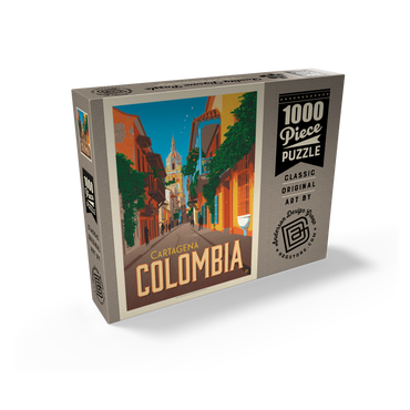 Colombia: Cartagena, Vintage Poster 1000 Jigsaw Puzzle box view2