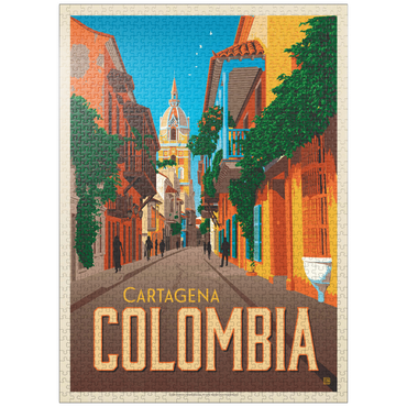 puzzleplate Colombia: Cartagena, Vintage Poster 1000 Jigsaw Puzzle
