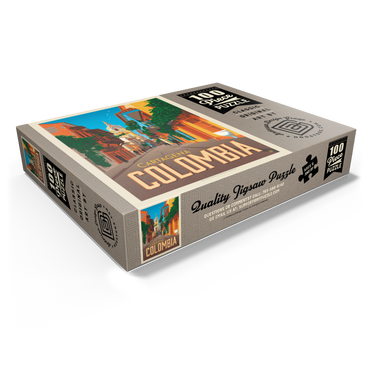 Colombia: Cartagena, Vintage Poster 100 Jigsaw Puzzle box view1