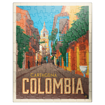puzzleplate Colombia: Cartagena, Vintage Poster 100 Jigsaw Puzzle