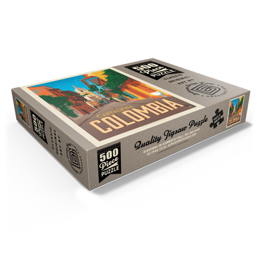 Colombia: Cartagena, Vintage Poster 500 Jigsaw Puzzle box view1