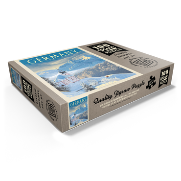 Germany: Bavarian Alps, Vintage Poster 100 Jigsaw Puzzle box view1