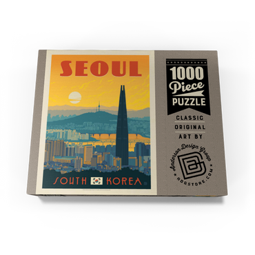 South Korea: Seoul, Vintage Poster 1000 Jigsaw Puzzle box view3