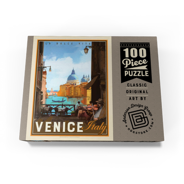 Italy, Venice: La Dolce Vita, Vintage Poster 100 Jigsaw Puzzle box view3