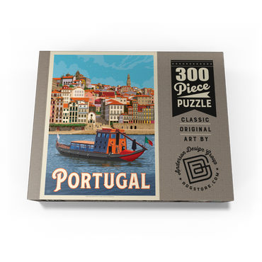 Portugal: Porto District, Vintage Poster 300 Jigsaw Puzzle box view3