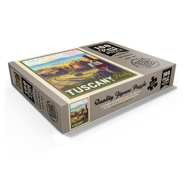 Italy, Tuscany: Terra Del Vino, Vintage Poster 100 Jigsaw Puzzle box view1