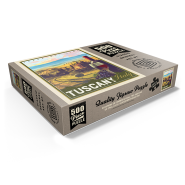 Italy, Tuscany: Terra Del Vino, Vintage Poster 500 Jigsaw Puzzle box view1