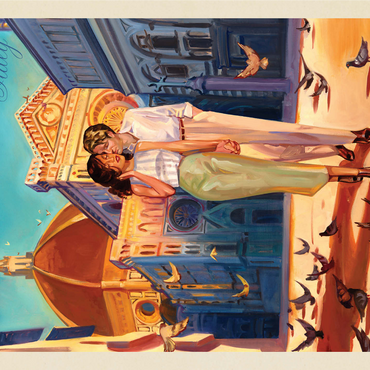 Italy: Florence Fling, Vintage Poster 1000 Jigsaw Puzzle 3D Modell