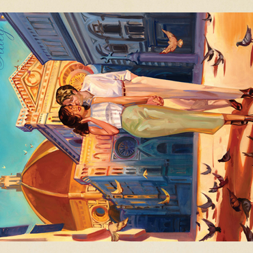 Italy: Florence Fling, Vintage Poster 500 Jigsaw Puzzle 3D Modell