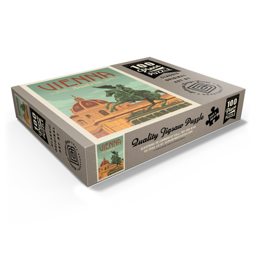 Austria: Vienna, Vintage Poster 100 Jigsaw Puzzle box view1