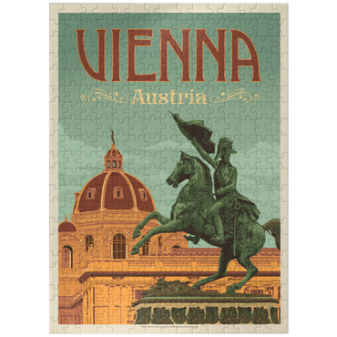 puzzleplate Austria: Vienna, Vintage Poster 300 Jigsaw Puzzle