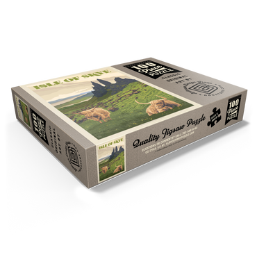 Scotland: Isle Of Skye, Vintage Poster 100 Jigsaw Puzzle box view1