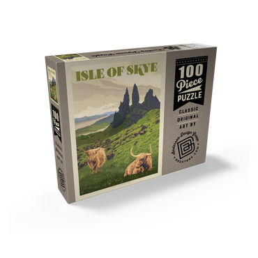 Scotland: Isle Of Skye, Vintage Poster 100 Jigsaw Puzzle box view2