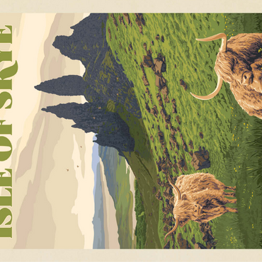 Scotland: Isle Of Skye, Vintage Poster 100 Jigsaw Puzzle 3D Modell