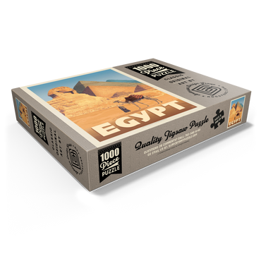 Egypt: Pyramids and the Great Sphinx, Vintage Poster 1000 Jigsaw Puzzle box view1