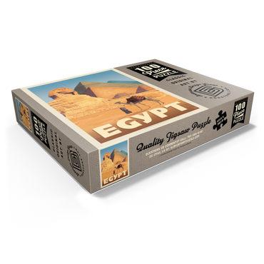 Egypt: Pyramids and the Great Sphinx, Vintage Poster 100 Jigsaw Puzzle box view1