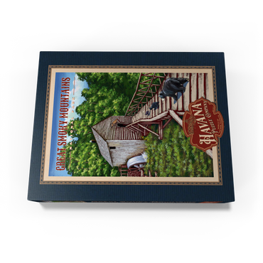 Great Smoky Mountains National Park - Enchanted Mill Among Smoky Highlands, Vintage Travel Poster 100 Jigsaw Puzzle box view1