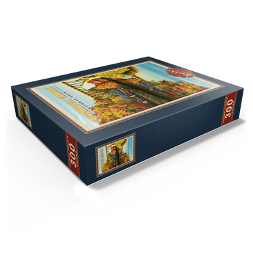 Cuyahoga Valley - Train Journey through Autumn, Vintage Travel Poster 300 Jigsaw Puzzle box view1