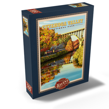 Cuyahoga Valley - Train Journey through Autumn, Vintage Travel Poster 300 Jigsaw Puzzle box view2