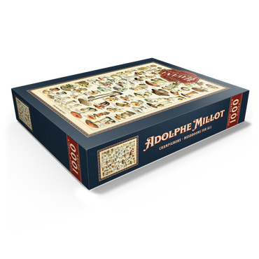 Champignons - Mushrooms For All, Vintage Art Poster, Adolphe Millot 1000 Jigsaw Puzzle box view1