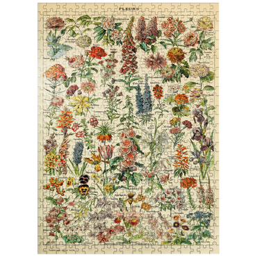 puzzleplate Fleurs - Flowers For All, Vintage Art Poster, Adolphe Millot 500 Jigsaw Puzzle