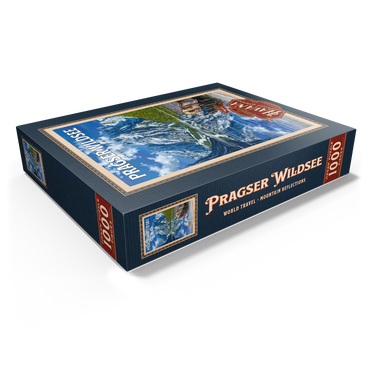 Pragser Wildsee - Mountain Reflections, Vintage Travel Poster 1000 Jigsaw Puzzle box view1