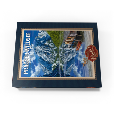 Pragser Wildsee - Mountain Reflections, Vintage Travel Poster 300 Jigsaw Puzzle box view3