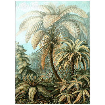 puzzleplate Fern (Filicinae) - Art Forms in Nature, Vintage Art Poster, Ernst Haeckel 1000 Jigsaw Puzzle