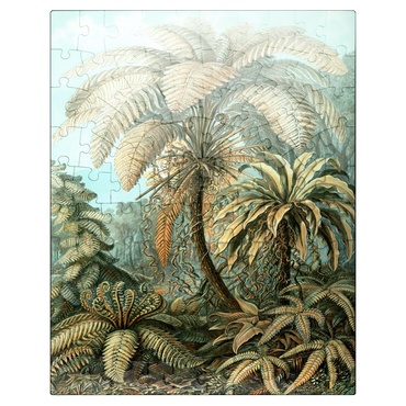 puzzleplate Fern (Filicinae) - Art Forms in Nature, Vintage Art Poster, Ernst Haeckel 100 Jigsaw Puzzle