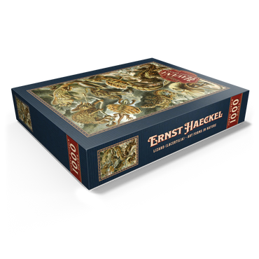 Lizard (Lacertilia) - Art Forms in Nature, Vintage Art Poster, Ernst Haeckel 1000 Jigsaw Puzzle box view1