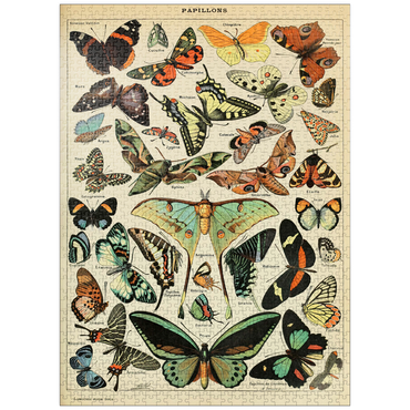 puzzleplate Papillons - Butterflies For All, Vintage Art Poster, Adolphe Millot 1000 Jigsaw Puzzle