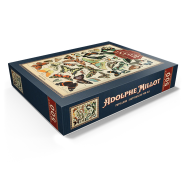 Papillons - Butterflies For All, Vintage Art Poster, Adolphe Millot 500 Jigsaw Puzzle box view1