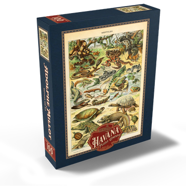 Reptiles For All, Vintage Art Poster, Adolphe Millot 100 Jigsaw Puzzle box view1