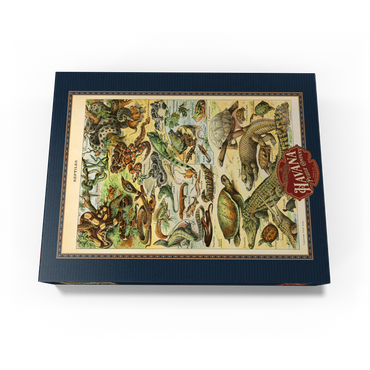 Reptiles For All, Vintage Art Poster, Adolphe Millot 300 Jigsaw Puzzle box view3