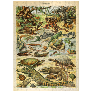 puzzleplate Reptiles For All, Vintage Art Poster, Adolphe Millot 300 Jigsaw Puzzle