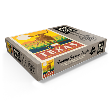 Texas: The Lone Star State, State Pride Vintage Poster 100 Jigsaw Puzzle box view1