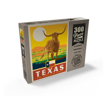 Texas: The Lone Star State, State Pride Vintage Poster 300 Jigsaw Puzzle box view2