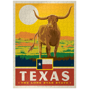 puzzleplate Texas: The Lone Star State, State Pride Vintage Poster 300 Jigsaw Puzzle