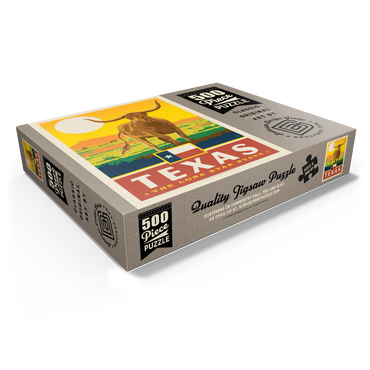Texas: The Lone Star State, State Pride Vintage Poster 500 Jigsaw Puzzle box view1