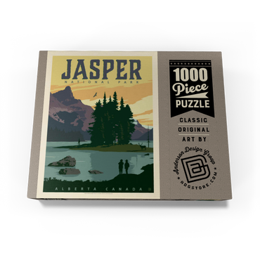 Canada: Jasper National Park, Vintage Poster 1000 Jigsaw Puzzle box view3
